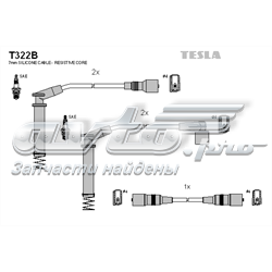 T322B Tesla fios de alta voltagem, kit