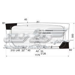 Стекло багажника двери 3/5-й задней (ляды) GETZ1RWHX XYG