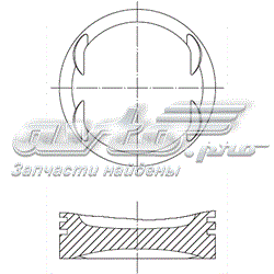 Поршень на 1 цилиндр PN53030 Autowelt