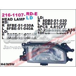 Фара левая Mazda 323 F V хэтчбек (BA) (1994 - 1998) цена, от 51.03 USD