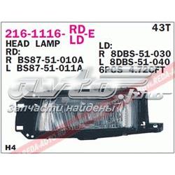 Luz esquerda para Mazda 323 (BG)