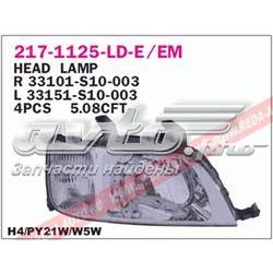 Левая фара 33151S10G01 Honda