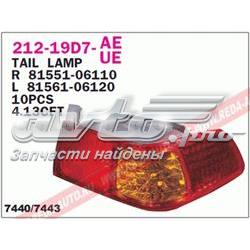 Фара задняя правая внешняя Toyota 8155033210 цена, от 15.03 USD