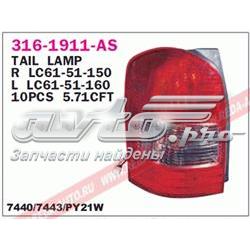 Фонарь задний правый Mazda LC6251150 цена, от 82.98 USD