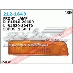 8151020490 Toyota pisca-pisca direito