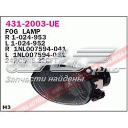 Фара противотуманная, правая Depo/Loro/Abakus 4312003RUE цена, от 24.95 USD
