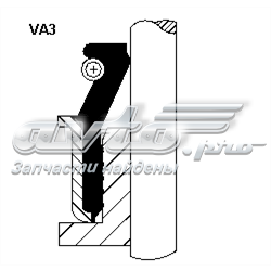 Сальник клапана (маслоз'йомного), випускного 12020308 CORTECO