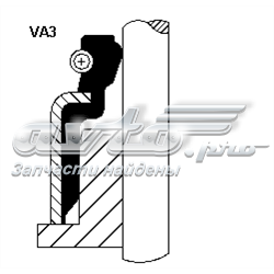 Сальник клапана (Маслос'емниє), впуск/випуск 19034925 CORTECO