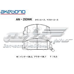 Передние тормозные колодки AN293WK Akebono