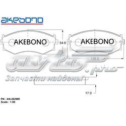Колодки Akebono AN312WK цена, от 18.81 USD
