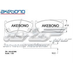 Передние тормозные колодки AN431WK Akebono