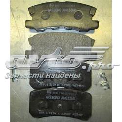 Купить AN632WK Akebono Колодки тормозные задние, дисковые