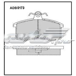 ADB0173 Allied Nippon колодки тормозные передние дисковые
