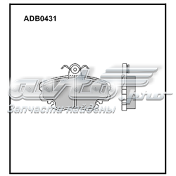 Передние тормозные колодки ADB0431 Allied Nippon