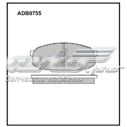 Передние тормозные колодки ADB0755 Allied Nippon