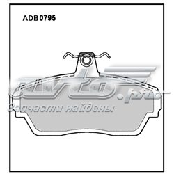 Передние тормозные колодки ADB0795 Allied Nippon