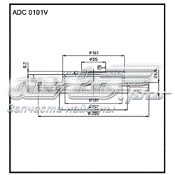 ADC0101V Allied Nippon Диск тормозной передний
