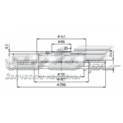 Тормоз дисковый передний Allied Nippon ADC0101V цена, от 32.04 USD