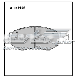 ADB3165 Allied Nippon sapatas do freio dianteiras de disco