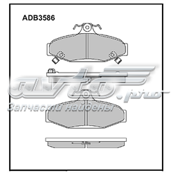 Задние тормозные колодки ADB3586 Allied Nippon