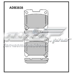 Задние тормозные колодки ADB3838 Allied Nippon