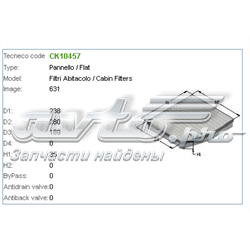 CK10457 Tecneco filtro de salão