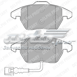 Колодки гальмівні дискові комплект LP1837 DELPHI