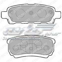 Колодки гальмові задні, дискові LP1852 DELPHI