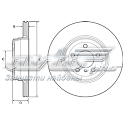 Тормозные диски BG9120 Delphi