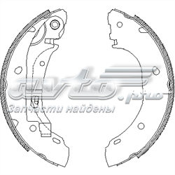 колодки гальмові задні, барабанні Z416300 колодки гальмові задні, барабанні Z416300