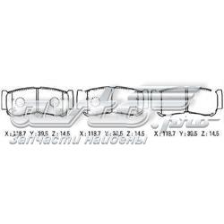 Колодки дисковые  Kashiyama D11201M цена, от 15.48 USD