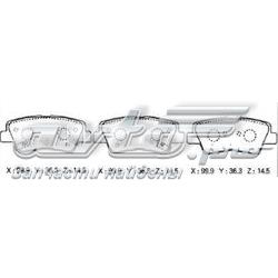 Задние тормозные колодки D11210M Kashiyama