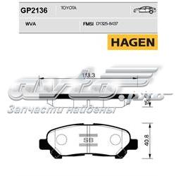 Задние тормозные колодки GP2136 Sangsin