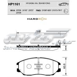 HP1161 Sangsin колодки тормозные передние дисковые
