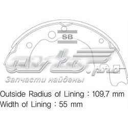 Задние барабанные колодки SA045 Sangsin