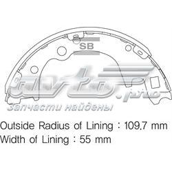Задние барабанные колодки SA135 Sangsin