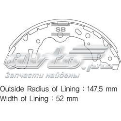 Задние барабанные колодки SA136 Sangsin