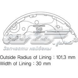 SA153 Sangsin Барабанные тормозные колодки