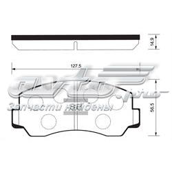 Передние тормозные колодки SP1057 Sangsin