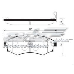 SP1065 Sangsin Колодки передние