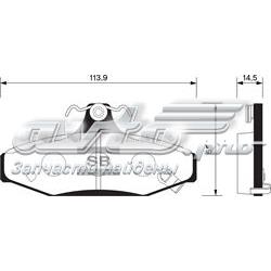SP1066 Sangsin sapatas do freio traseiras de disco