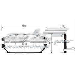 Колодки дисковые  Sangsin SP1069 цена, от 15.17 USD