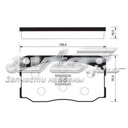 Sapatas do freio dianteiras de disco SP1080 Sangsin