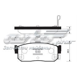 SP1107-R Sangsin sapatas do freio traseiras de disco