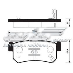 Колодки дисковые  Sangsin SP1151 цена, от 16.21 USD