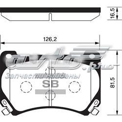 Передние тормозные колодки SP1206 Sangsin