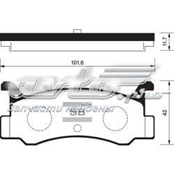 Задние тормозные колодки SP1215 Sangsin