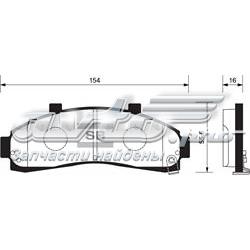 Передние тормозные колодки SP1264 Sangsin