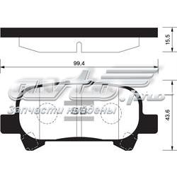 SP1364 Sangsin Колодки тормозные дисковые комплект