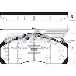 Передние тормозные колодки SP1394 Sangsin